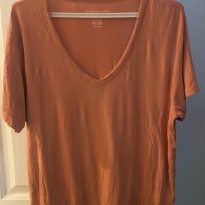 American Eagle Outfitters Orange Short Sleeve Relaxed T-Shirt